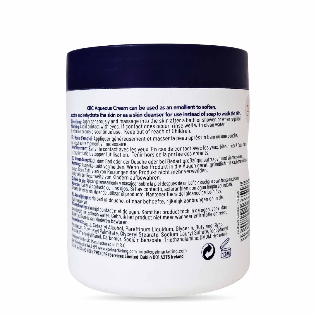 XBC Aqueous Cream Jar 500Ml