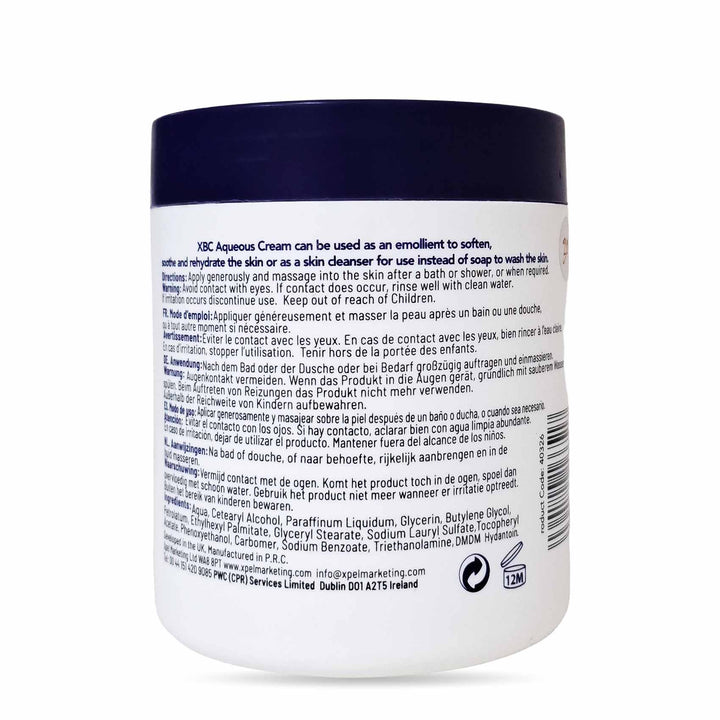 XBC Aqueous Cream Jar 500Ml