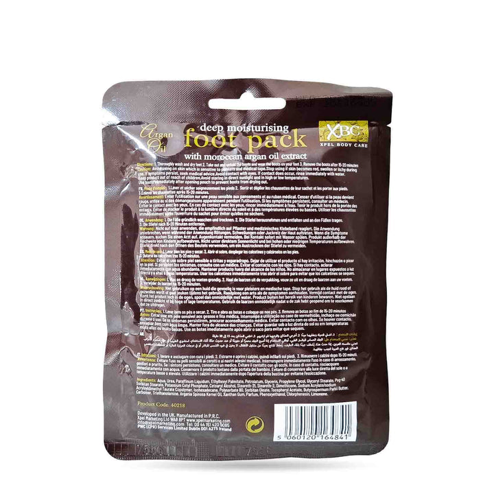 XBC Argan Oil Deep Moisturing Foot Pack 30Ml