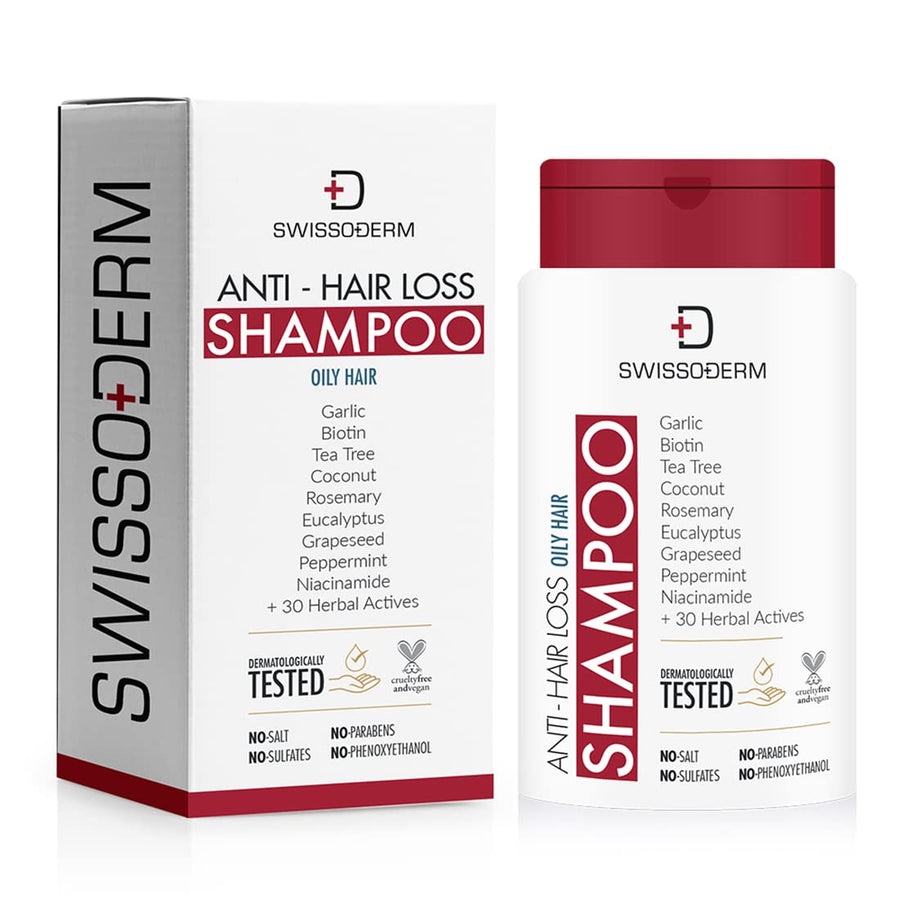 Swissoderm Anti-Hair Loss Shampoo For Oily Hair 300Ml
